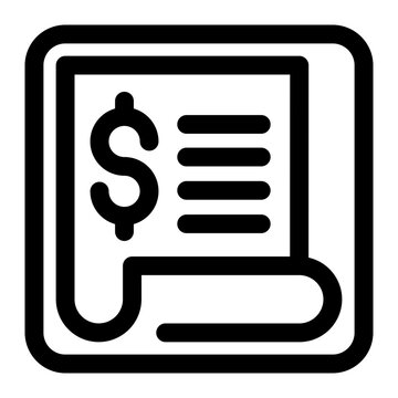 Billing line icon