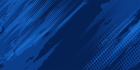 Dots halftone yellow and dark blue color pattern gradient grunge texture background. Dots pop art sport style vector illustration Abstract dark blue abstract background © samsul