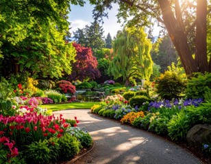 Obraz premium path in the garden