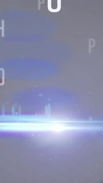 Vertical video: View shifting overlays drifting countdown changing above pencils to showcase color