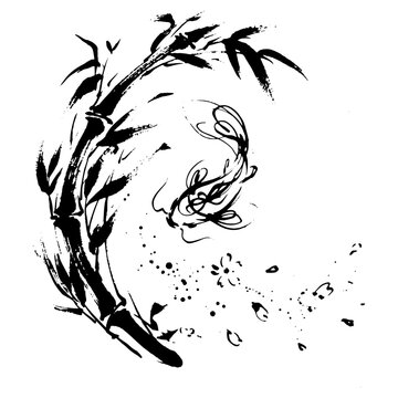 &ldquo;Japanese Sumi-e Minimal Abstract Ink Line Art Vector for Zen Wall Art, Posters, Prints and Contemporary Decor&rdquo;