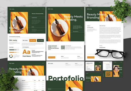 Green And Yellow Brand Guidelines For Beauty Skincare 