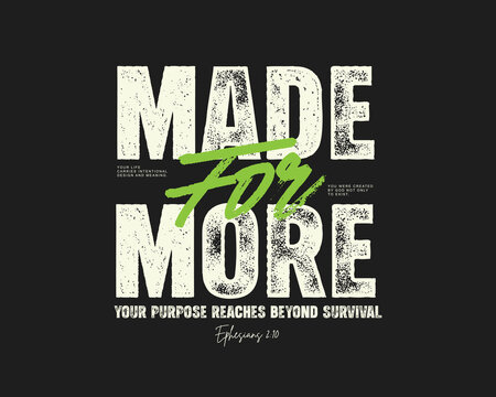 Streetwear Christianity  typography quotes Bible inspired  design templates graphic t-shirt