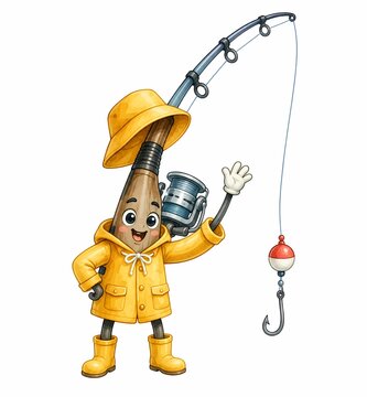 fishing pole clip art anime 