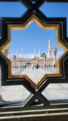 Naklejka premium View around the Grand Mosque in Medina during Eid