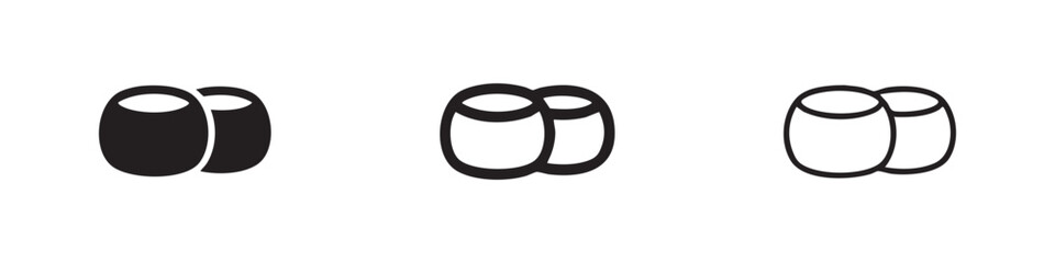 Japanese Sushi Maki Roll Food Icon Set © liubomir118809