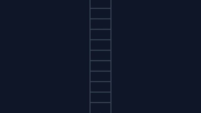 minimal ladder climb dot animation