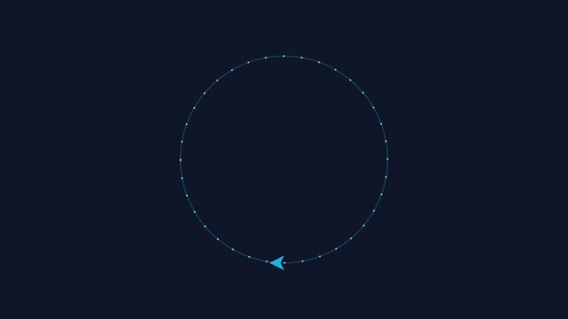 minimal modern arrow rotation loop