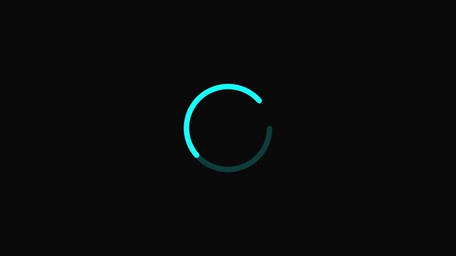 minimal modern dash spinner loading animation