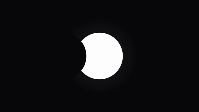 minimal moon phase loop animation