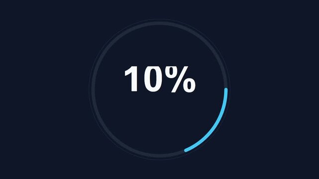 minimal percentage counter 4k loading animation