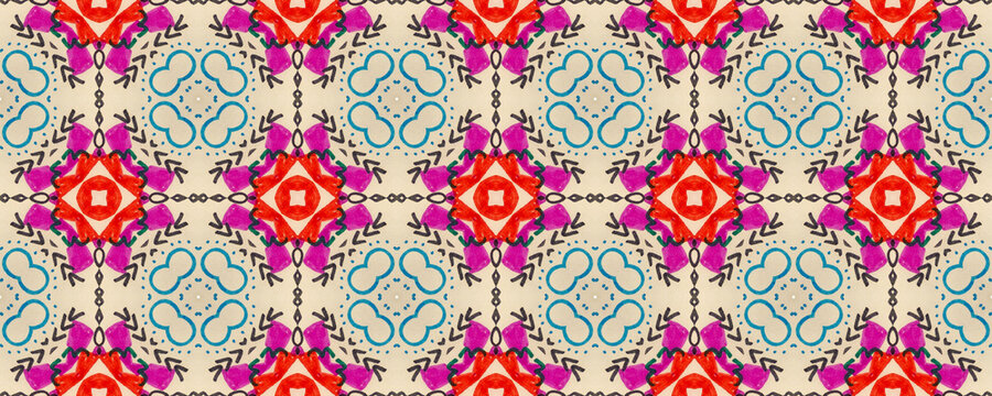 Ethnic Animals Pattern. Modern Micro Print