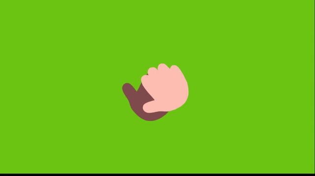 Animated thumbs up emoji on green background symbolizing approval and positivity in digital communication