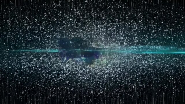 Digital line music technology virus hack abstract background glow data field with digital line art, music and technology, virus hack pattern, abstract glow, digital virus line music technology