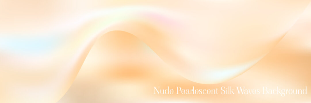 A champagne gradient background combining vanilla pearl tones with a pearly shimmer, offers a seamless pastel texture for elegant backgrounds and sophisticated creative works.