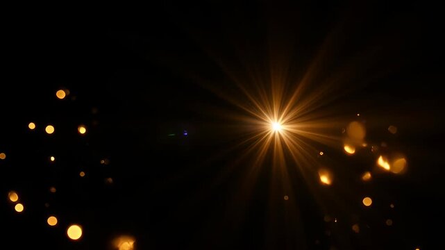 Orange fire light texture smoke glow spark flare bokeh dark background with warm radiant shine, soft ember, abstract spark burst, and beam radiant atmosphere