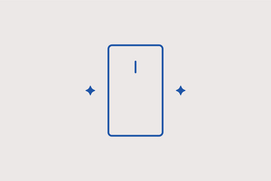 A minimalist computer tower case line icon for custom PC building workshops and hardware component retail stores. Vector illustration for desktop workstation setup manuals.