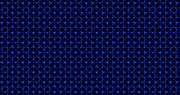 Abstract Geometric Patterns Morphing Through Different Colors.