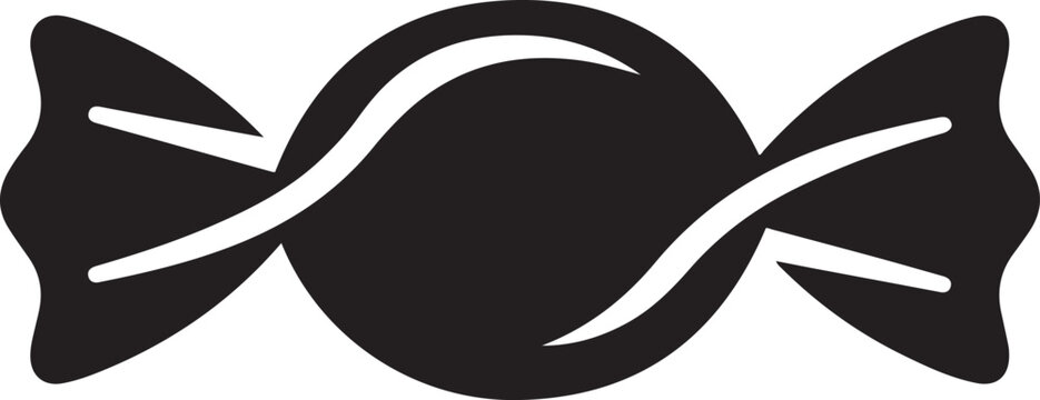 candy icon. logo Vector Black silhouettes