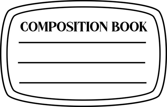 Classic Editable, Composition, Notebook, Label, Blank, Template,