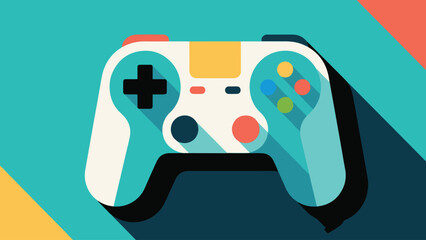 Handheld Game Controller Illustration Vector Design Template © Princess