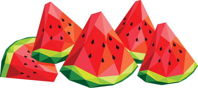 Watermelon Slice Vector Illustration