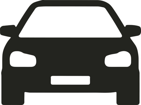 Car front icon for ride app button