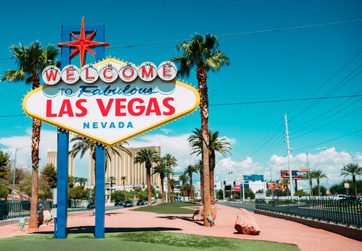 USA, Nevada, Las Vegas, Welcome To Fabulous Las Vegas Nevada Sign