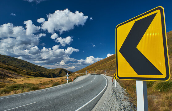 New Zealand, South Island, Crown Range, Crown Range Road