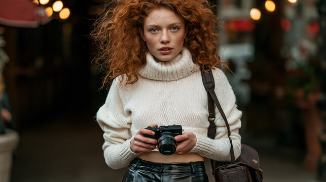 Giovane Fotografa con i Capelli Rossi 7