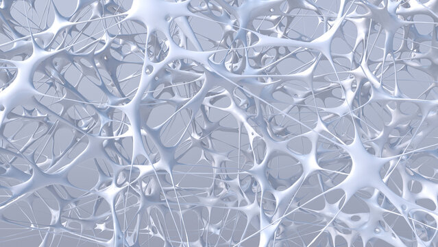 White structure, 3D Rendering