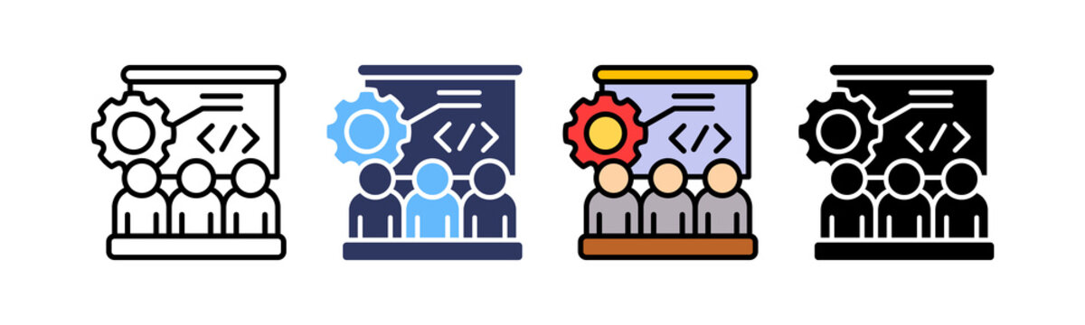 Training Program multiple icon