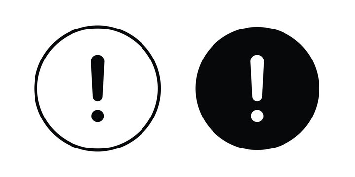 Exclamation button icon