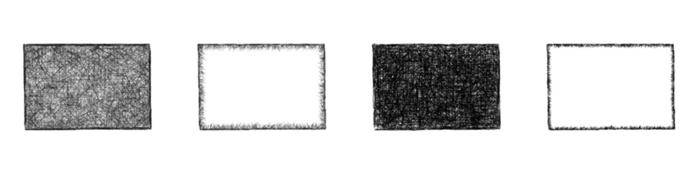 Monochrome sketch LaGrange County (Indiana) outline map design set