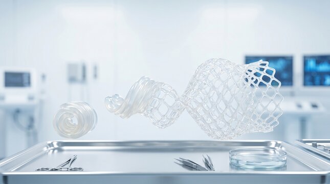 Shape-changing biomedical scaffold expanding in sterile clinical setting