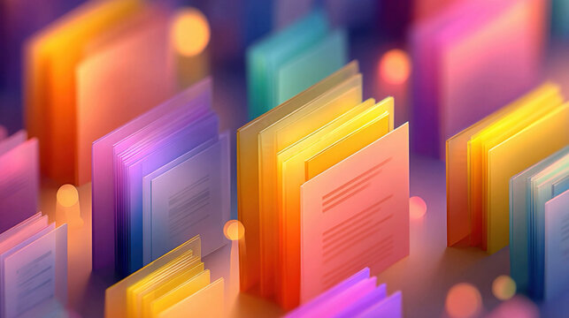 Brand-safe abstract background with office documents, corporate workflow, professional business setup, and modern design visualization