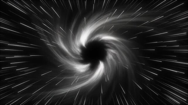 Abstract Visualization of Gravitational Lensing Around Dark Singularity with Swirling Light Distortion