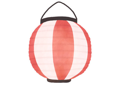 提灯　ちょうちん　赤提灯　イラスト素材　ライトオン