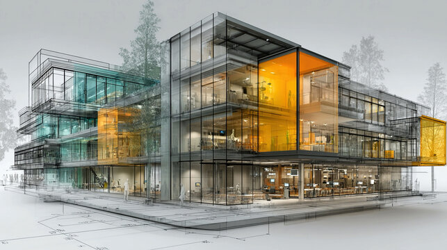 Building information modeling, digital representation of physical and functional characteristics of buildings for architecture and engineering