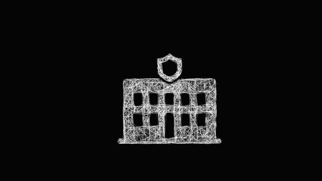 Sketch consulate icon animation - smooth progressive reveal