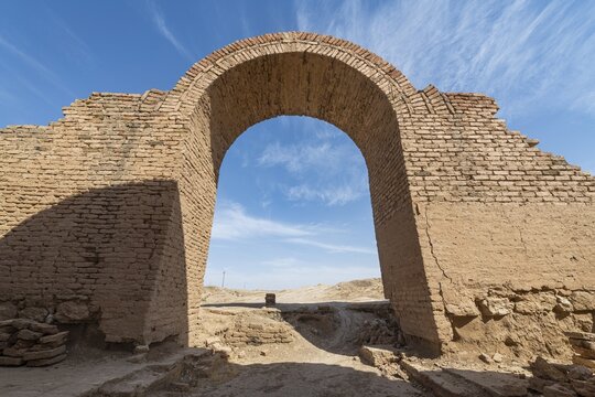 Ancient gate, Unesco site the old Assyrian town of Ashur or Assur, Iraq
