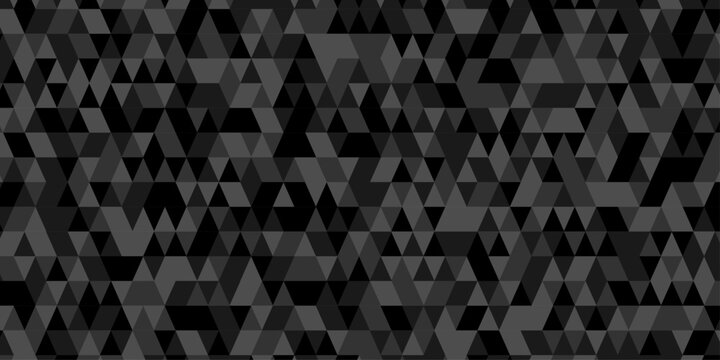 abstract geometric shape mosaic wall seamless pattern triangle. Seamless geometric pattern low polygon backdrop background. Gray diamond overlap polygonal background.	
