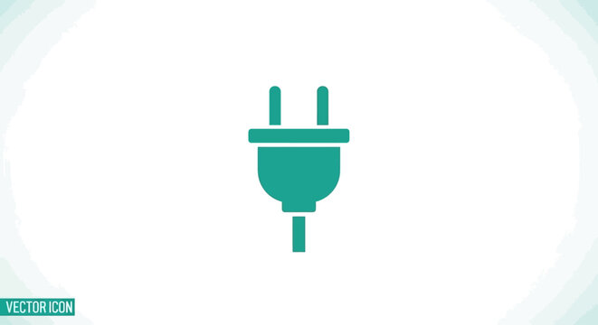 Green Electric Plug Power Outlet.