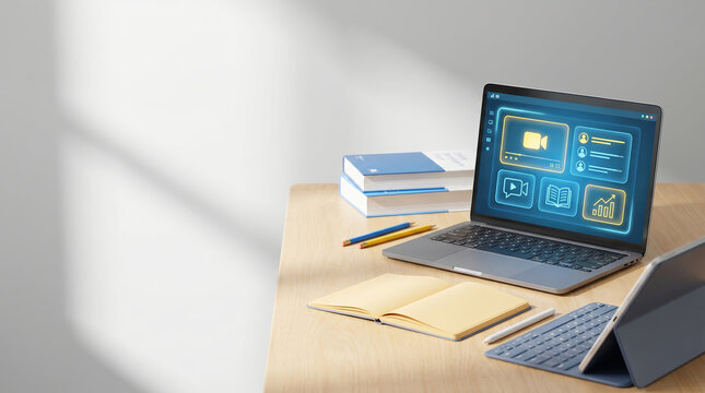 Online education program providing digital learning resources for students
