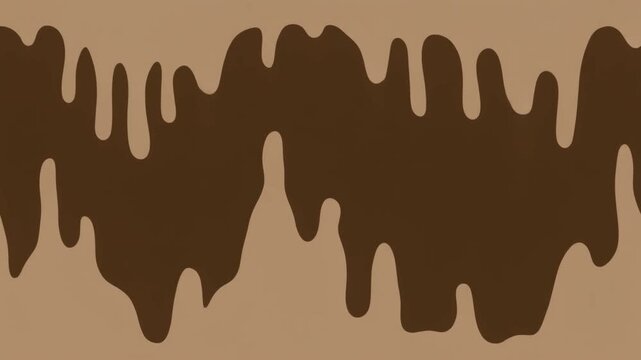 Flowing Chocolate Drip Abstract Background Delicious Dessert Texture