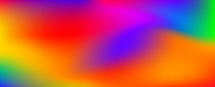 Vibrant rainbow fluid mesh gradient abstract background