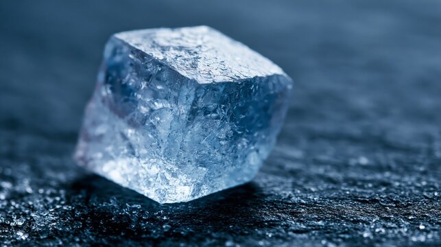 Mineral Crystal on Rough Stone