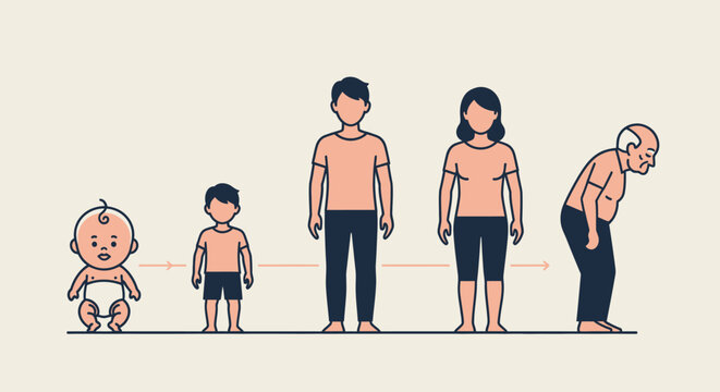 People of different ages standing together.