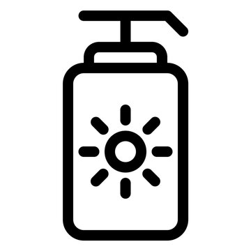 Sunscreen Lotion Sunblock Protection Icon