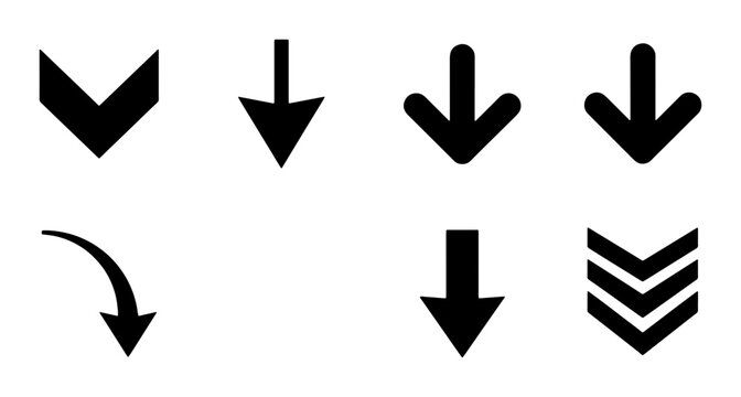 Collection of Downward Arrows